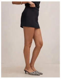 Forever New Claire Mini Skort in Black