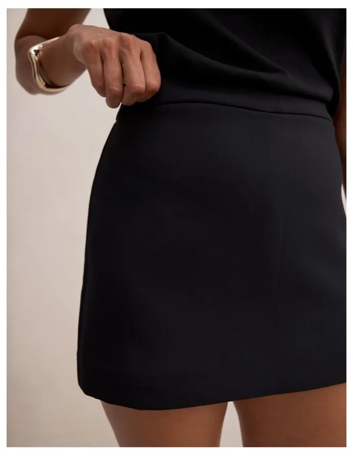 Forever New Claire Mini Skort in Black