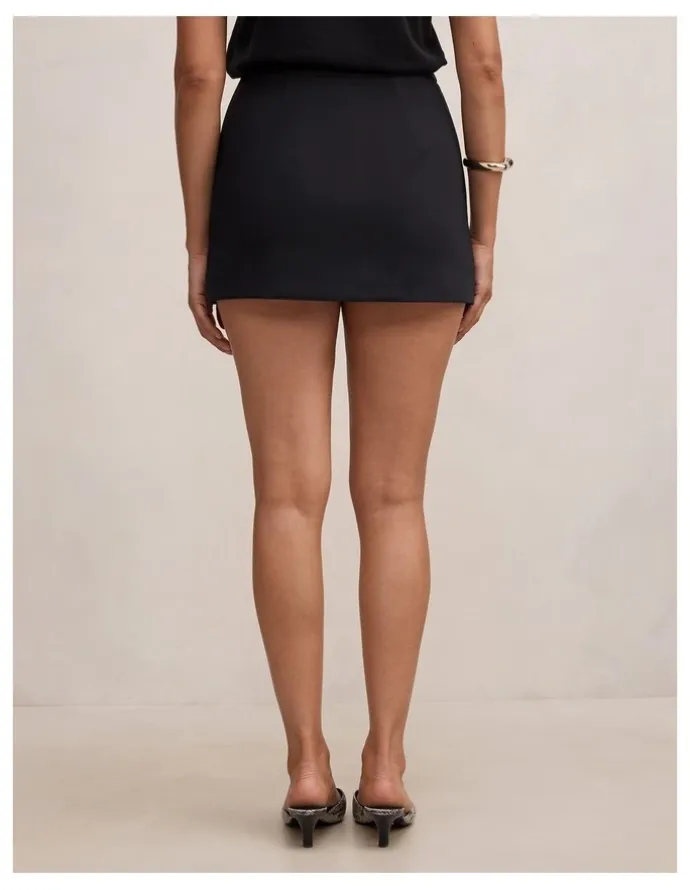 Forever New Claire Mini Skort in Black