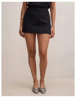 Forever New Claire Mini Skort in Black