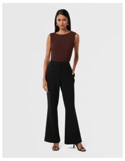 Forever New Clara Bootcut Pants in Black