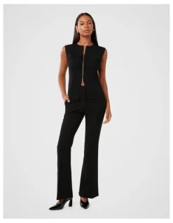 Forever New Clara Bootleg Pants in Black