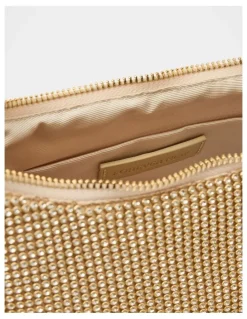 Forever New Curve Paloma Curve Clutch Bag in Gold