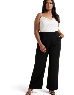 Forever New Curve Primrose High Waisted Pant in Black