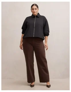 Forever New Curve Willow Drawcord Jacket in Black