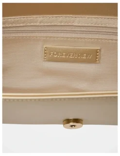 Forever New Danielle Elongated Clutch Bag in Gold