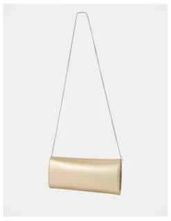 Forever New Danielle Elongated Clutch Bag in Gold