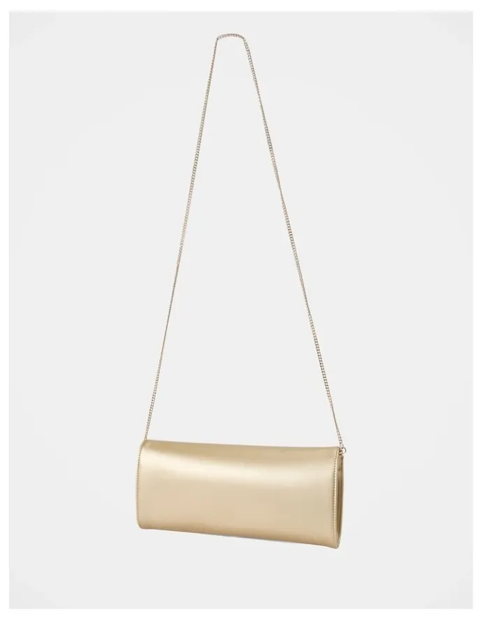 Forever New Danielle Elongated Clutch Bag in Gold