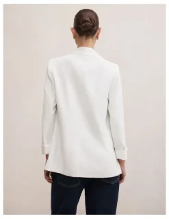 Forever New Dylan Boyfriend Blazer in White