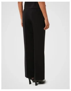 Forever New Fiora Straight Leg Pants in Black