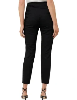Forever New Georgia High Waist Cropped Pants in Black
