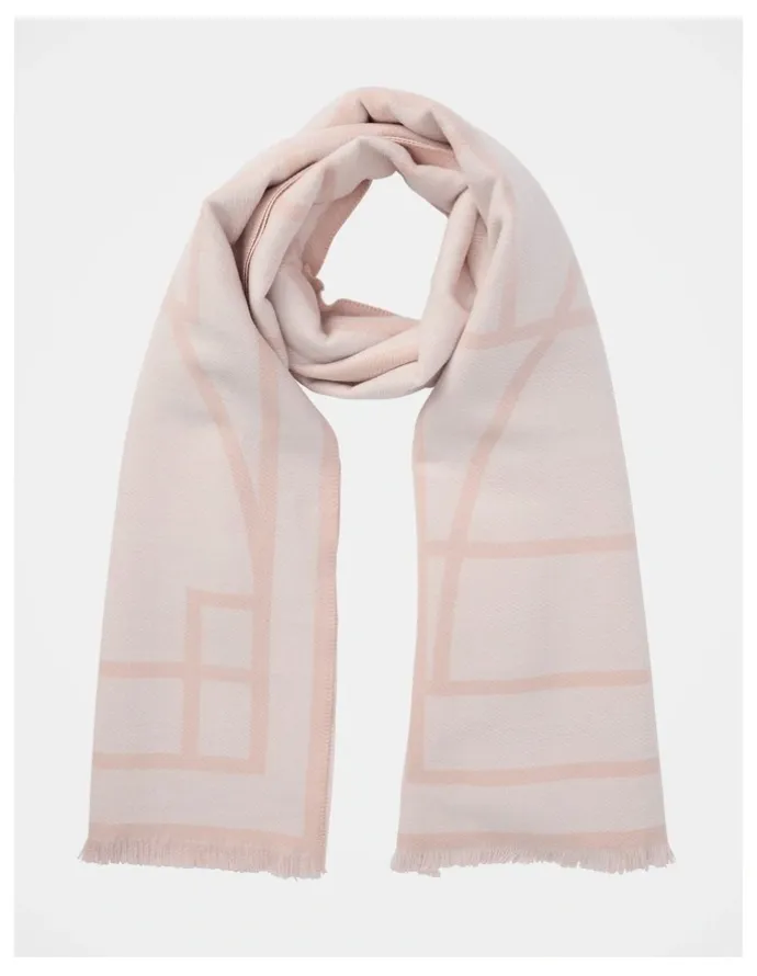 Forever New Greta Geo Printed Scarf in Pink