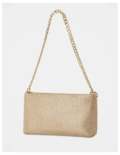Forever New Keisha Soft Sparkle Clutch in Gold