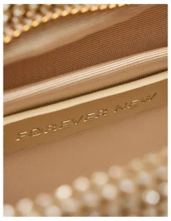 Forever New Keisha Soft Sparkle Clutch in Gold