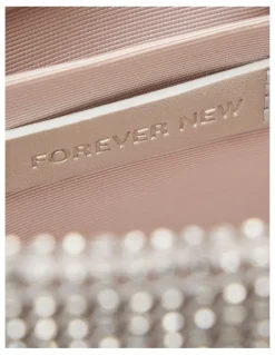 Forever New Keisha Soft Sparkle Clutch in Silver