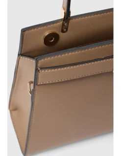 Forever New Lara Small Lady Top Handle Bag in Beige