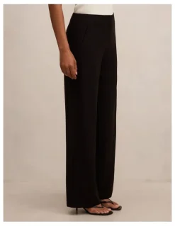 Forever New Lizzie Mid Rise Pants in Black