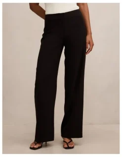 Forever New Lizzie Mid Rise Pants in Black