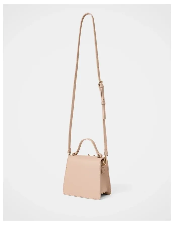 Forever New Maria Metal Flower Small Bag in Cream