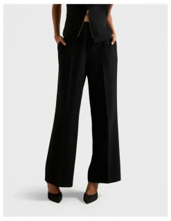 Forever New Marissa Wide Leg Pants in Black