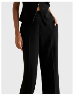 Forever New Marissa Wide Leg Pants in Black