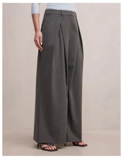 Forever New Orla Overlap Pants in Grey