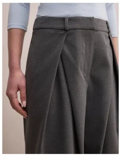 Forever New Orla Overlap Pants in Grey