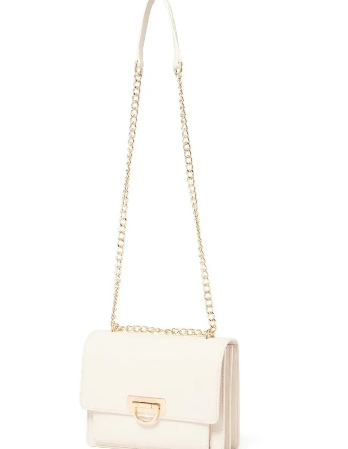 Forever New Signature Cassandra Chain Shoulder Bag in Natural