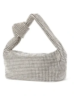 Forever New Signature Daphne Knot Embellished Bag in Silver