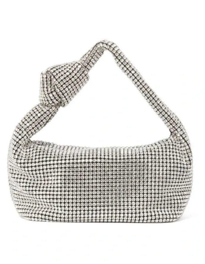 Forever New Signature Daphne Knot Embellished Bag in Silver