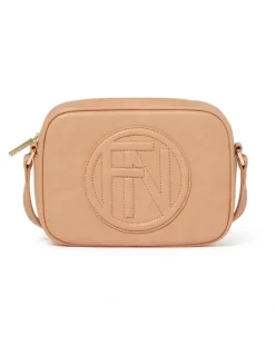 Forever New Signature Lexie Logo Camera Bag in Camel