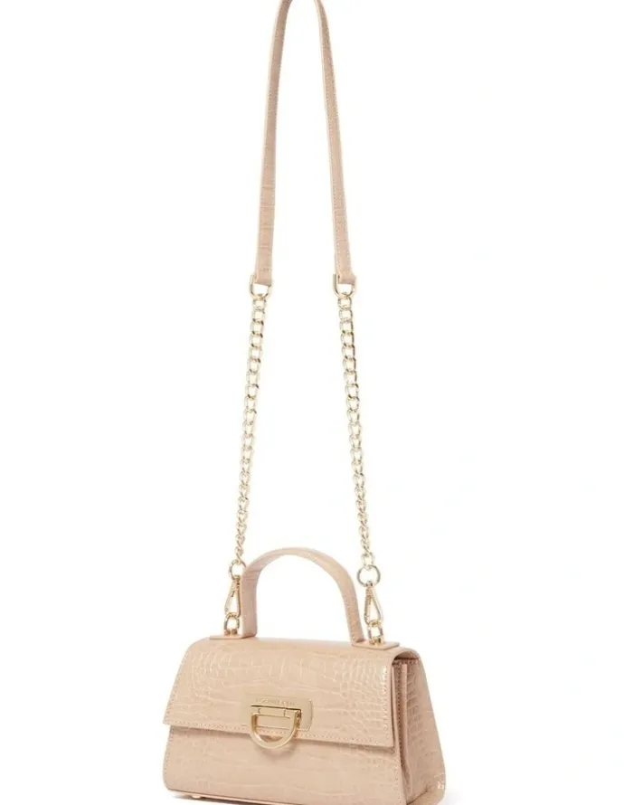 Forever New Signature Vivian Mini Top Handle Bag in Natural