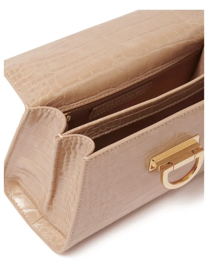 Forever New Signature Vivian Mini Top Handle Bag in Natural