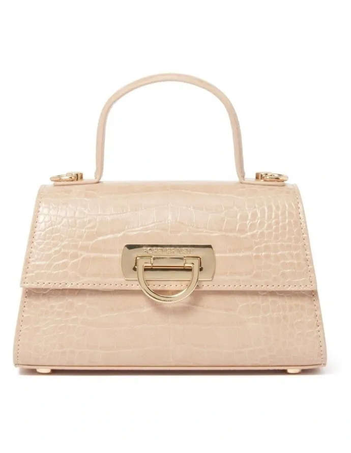 Forever New Signature Vivian Mini Top Handle Bag in Natural