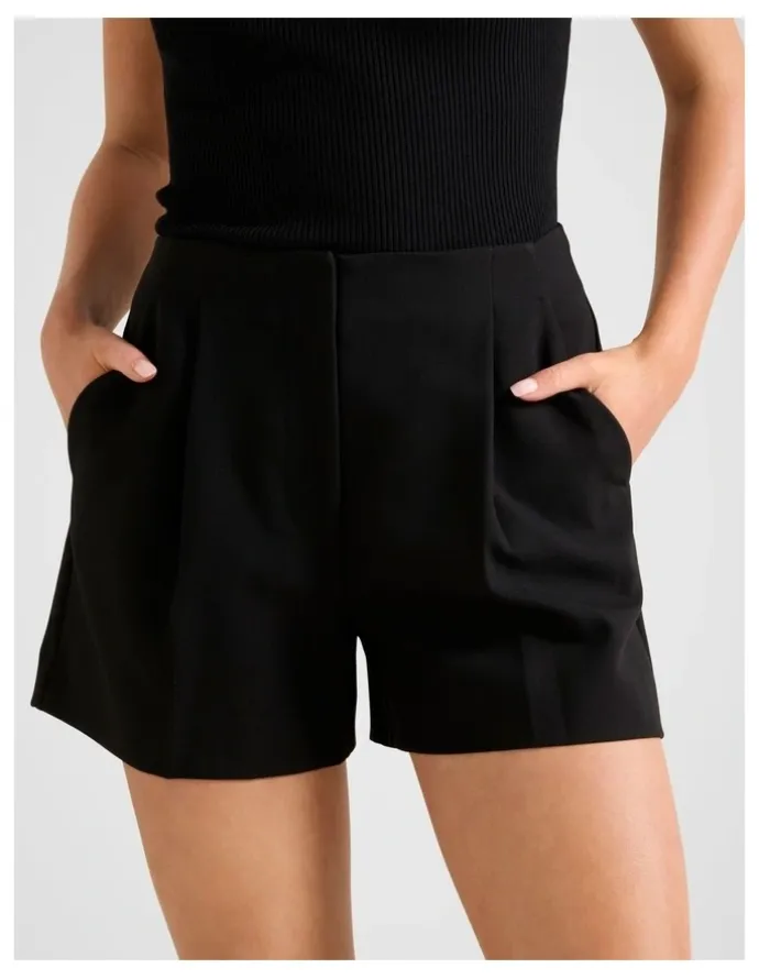 Forever New Winslet Tailored Shorts in Black