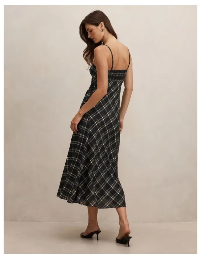 Forever New Harley Godet Midi Dress in Multi