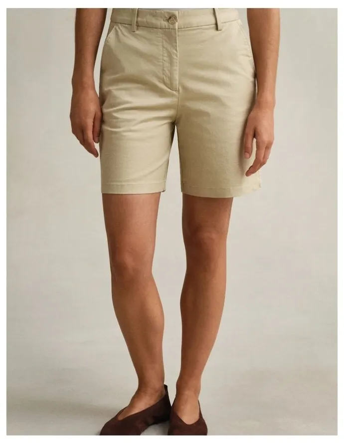 Gant Chino Shorts in Oat Beige