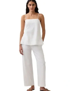 Gap Linen-Blend Cami in Off White