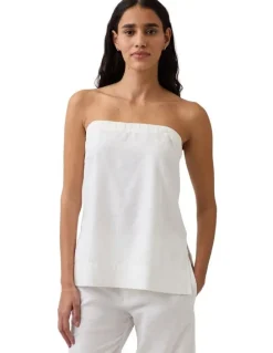 Gap Linen-Blend Cami in Off White