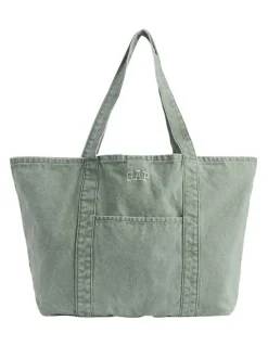 Gap Logo Tote Bag in Gasoline Green