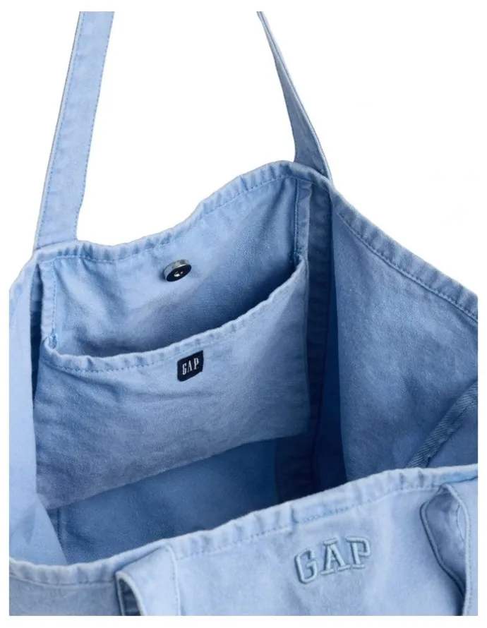 Gap Logo Tote Bag in Moonstone Blue