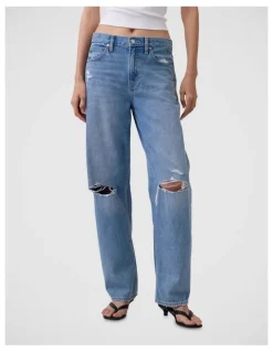 Gap High Rise Barrel Jeans