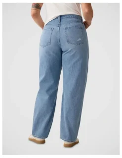 Gap High Rise Barrel Jeans