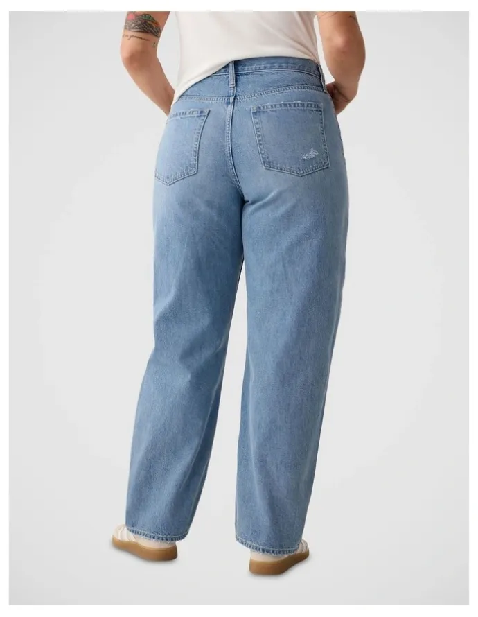 Gap High Rise Barrel Jeans
