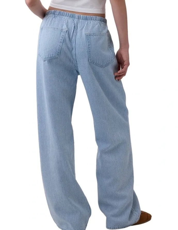 Gap Low Rise UltraSoft Easy '90s Loose Stripe Jeans