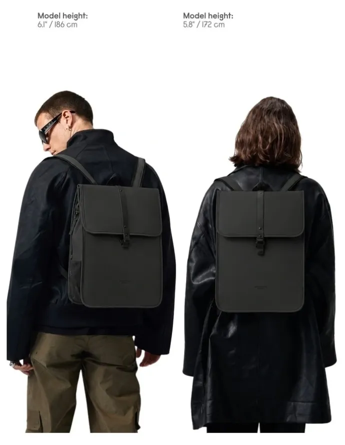 Gaston Luga Gaston Luga Dsh (13L) Waterproof 14 Laptop Backpack - Black