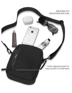 Gaston Luga Gaston Luga Dash Verti Crossbody Travel Bag in Black
