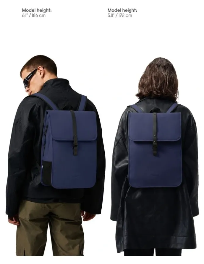 Gaston Luga Gaston Luga Dsh (13L) Waterproof 14 Laptop Backpack - Dark Blue