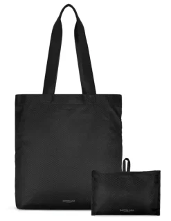 Gaston Luga Gaston Luga Packable Lightweight Tote (17L) Foldable Travel Bag in Black