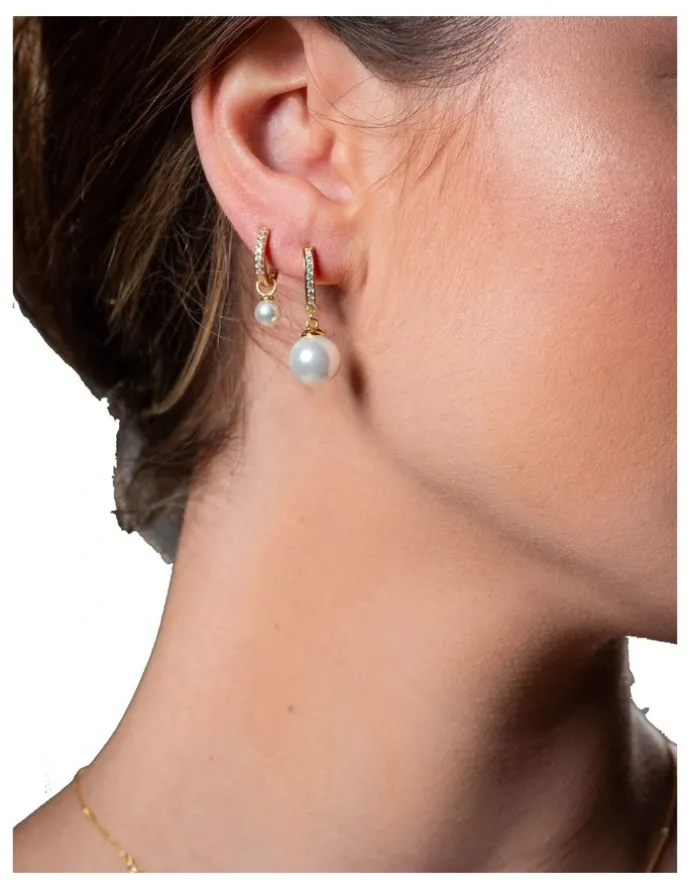 Georgini Promenade 18K Gold Plated Sterling Silver Earrings in Gold